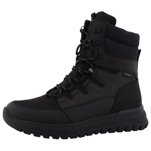 Winterboots ROMIKA Gr. 42, schwarz Herren Schuhe Keilabsatz, Schnürboots, Outdoorschuh mit Innenreißverschluss