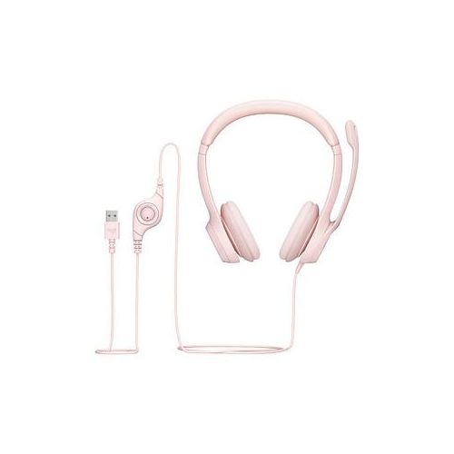 Logitech H390 USB-Headset rosa