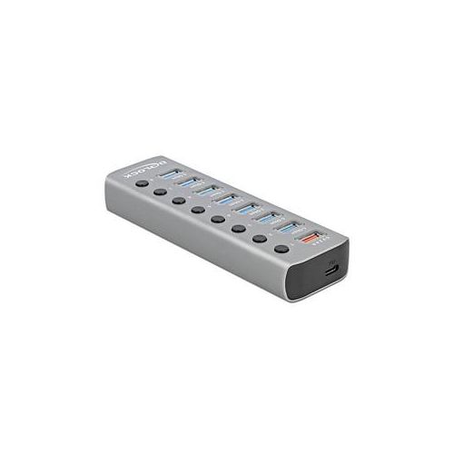 DeLOCK USB-Hub 7-fach grau