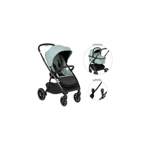 Kombi-Kinderwagen HARTAN "Verso" grün (mint) Baby Kinderwagen Inkl. Adapter für Babyschale Gruppe 0