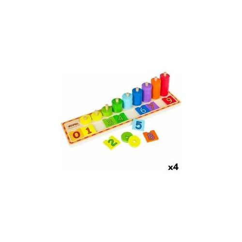 Spiel Kindererziehung Woomax Zahlen 56 Stücke 4 Stück 43 x 11 x 11 cm