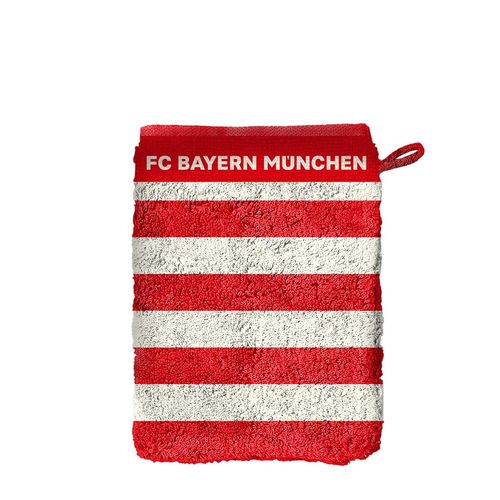 FC Bayern Waschhandschuh 2er - Rot/Weiß