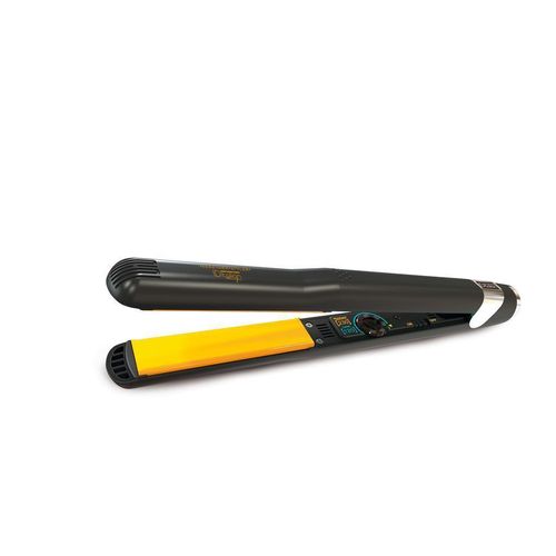 Italian Design Gold Styler Keratiner - Schwarz/Gelb Glätteisen