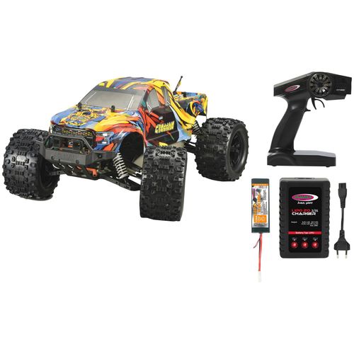 RC-Monstertruck JAMARA "Crossmo Monstertruck 4WD" Fernlenkfahrzeuge bunt Kinder 1:10, 2,4 GHz