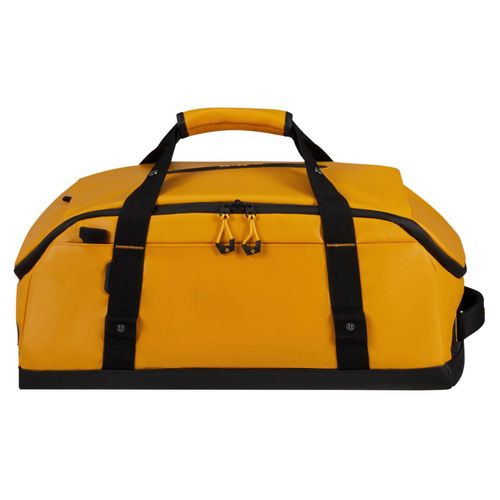 Reisetasche SAMSONITE "ECODIVER DUFFLE S", Gr. B/H/T: 55cm x 23cm x 31cm, gelb, Nylon, Polyester, unifarben, Taschen, Weekender Reisetasche Sporttasche mit Rucksackfunktion