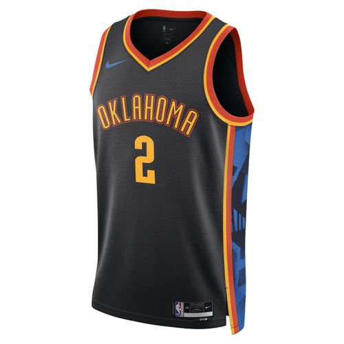 Shai Gilgeous-Alexander Oklahoma City Thunder 2024/25 City Edition Nike Dri-FIT Swingman NBA-jersey voor heren - Zwart