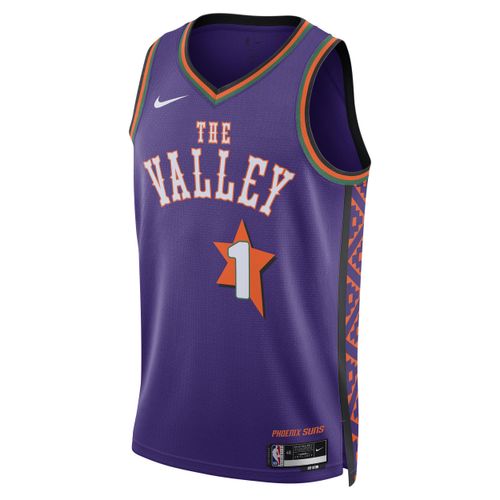 Devin Booker Phoenix Suns 2024/25 City Edition Nike Dri-FIT Swingman NBA-jersey voor heren - Paars