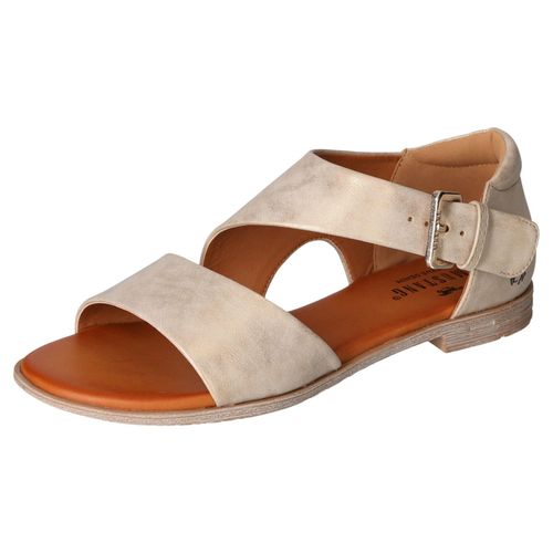 Sandale MUSTANG SHOES Gr. 39, beige (creme) Damen Schuhe Sommerschuh, Sandalette, Riemchensandale in asymmetrischer Optik