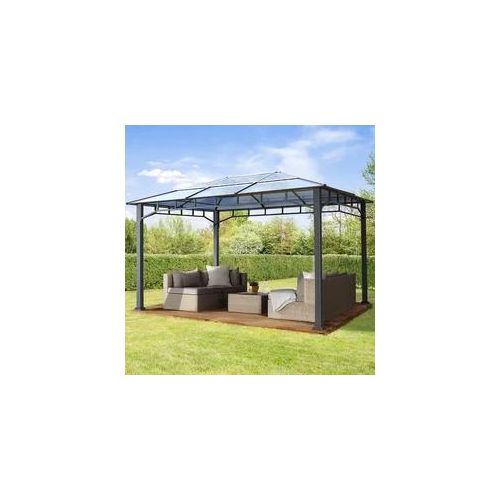 TOOLPORT Sunset 3x4 m Hardtop Gartenpavillon, ohne Seitenteile - (300161)