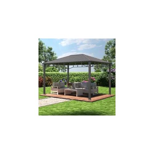 TOOLPORT Sunset 3x4 m Hardtop Gartenpavillon, ohne Seitenteile - (301352)