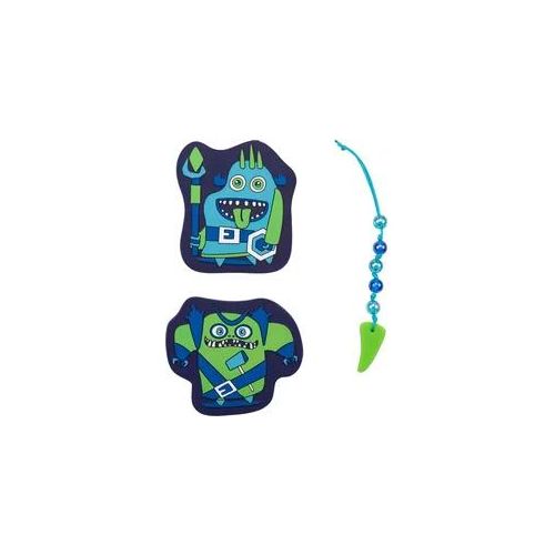 DerDieDas Schulzubehör Wechselbuttons 3er Set Neon Monster