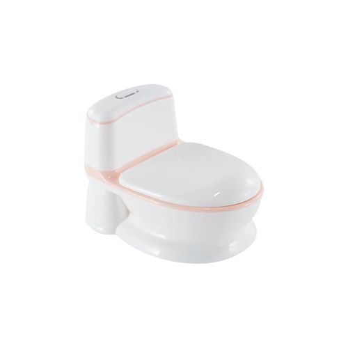 Kikkaboo Kindertöpfchen-Toilette Flushy, rutschfest, Musik, Toilettenpapierfach rosa