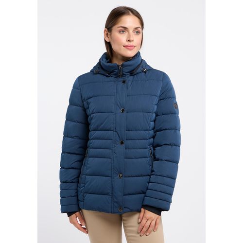 Steppjacke BARBARA LEBEK Gr. 48, blau (denim) Damen Jacken mit Kapuze