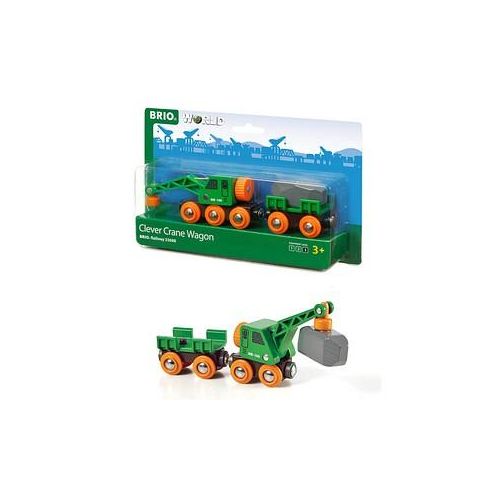 BRIO® Clever Crane Wagon 33698 Spielzeugeisenbahnen