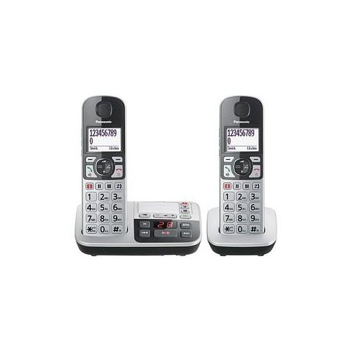 Panasonic KX-TGE522GS Schnurloses Telefon mit Anrufbeantworter silber