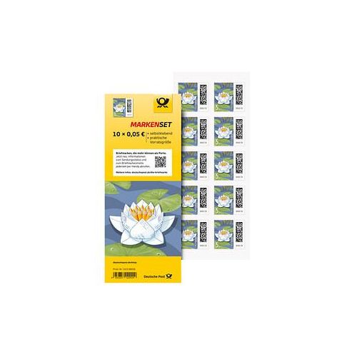 Deutsche Post 0,05 € Briefmarken "Seebriefrose" selbstklebend 10 St.