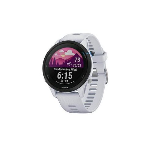 GARMIN Forerunner 255 Music Smartwatch steinweiß, schwarz