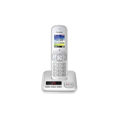 Panasonic KX-TGH720GG Schnurloses Telefon mit Anrufbeantworter silber