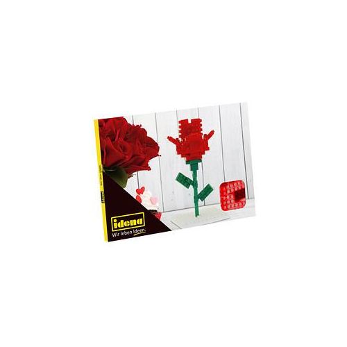 Idena 40151 Postkarte Rose Mini- Bausteine