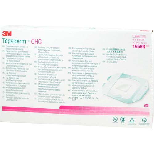 Tegaderm Chg 3M Iv Fixierband 10.0x12.0cm 25 ST