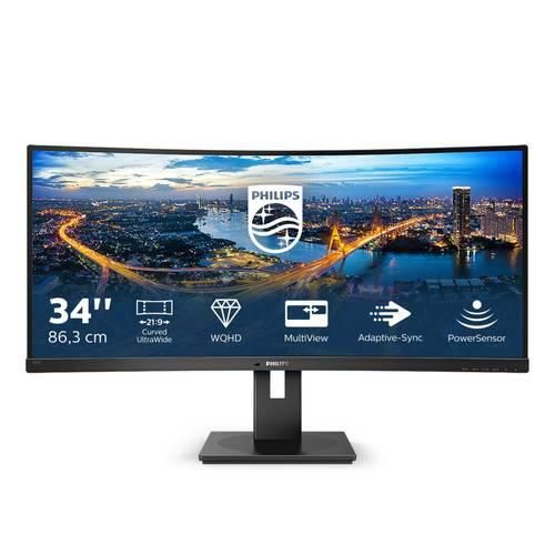 86,4cm/34 (3440x1440) Philips B-Line 345B1C Curved 5ms 21:9 USB 2xHDMI DisplayPort VESA Speaker WQHD Black