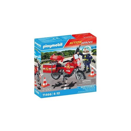 Playmobil Action - Feuerwehrmotorrad am Unfallort