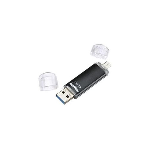 Hama USB-Stick Laeta Twin 16GB USB 3.0 40MB/s schwarz