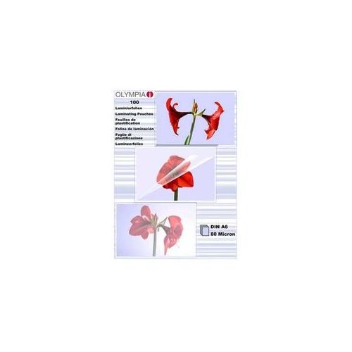 Olympia Laminierfolien DIN A6, 80 mic, VE=100