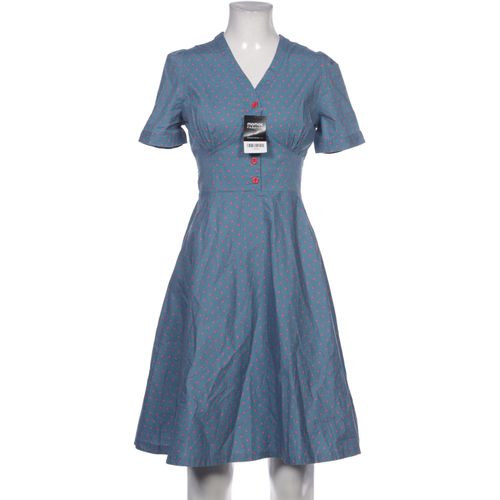 Lindy Bop Damen Kleid, blau, Gr. 38