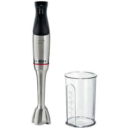 Bosch Haushalt Serie 6 ErgoMaster Stabmixer 1200 W mit Mixbecher, BPA-frei Edelstahl, Schwarz