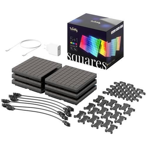 Twinkly SQUARES TWQ064STW-07-BEU LED-Panel RGB Schwarz