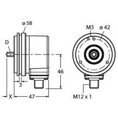 Turck Inkremental Drehgeber 1 St. REI-10S10S-4B1024-H1181 Optisch