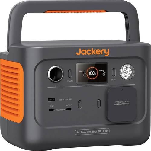 Jackery Explorer 300 Plus Powerstation LiFePO 4 Schwarz, Orange mit Laderegler