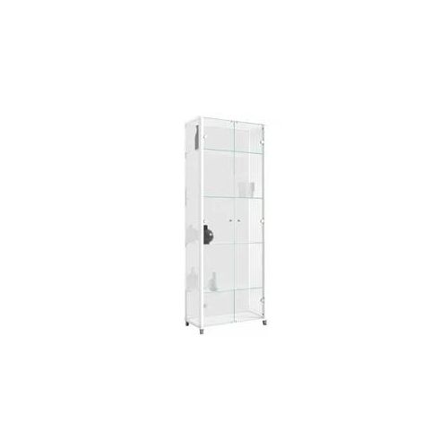 Vitrine FIF MÖBEL "OPTIMA" Schränke Gr. B/H/T: 58cm x 172cm x 33cm, weiß Standvitrine, Vitrinenschrank, Glasvitrine, Sammlervitrine