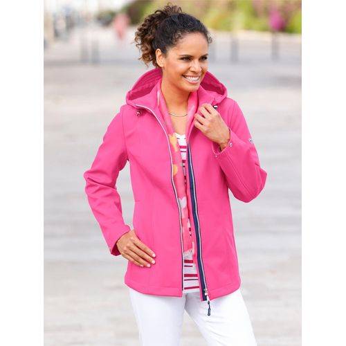 Softshelljacke CASUAL LOOKS, Damen, Gr. 25, pink (fuchsia), 94% Polyester, 6% Elasthan, Fleece:100% Polyester, Ärmelfutter:100% Polyester, unifarben, Langarm, Jacken