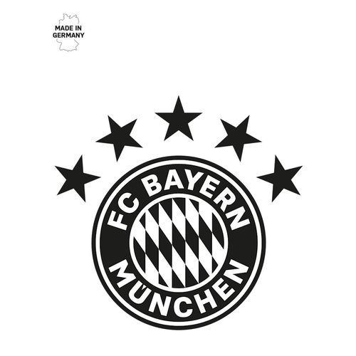 FC Bayern Wandtattoo Logo - Schwarz