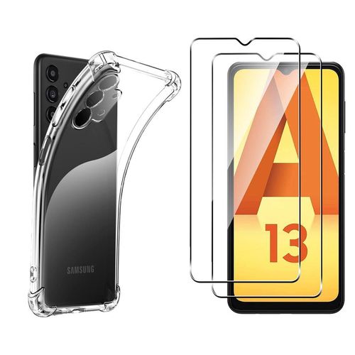 Hülle Galaxy A13 und 2 schutzfolien - TPU - Transparent