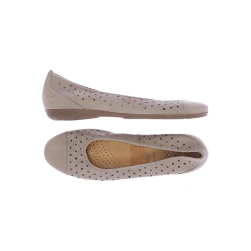 Gabor Damen Ballerinas, beige, Gr. 9.5