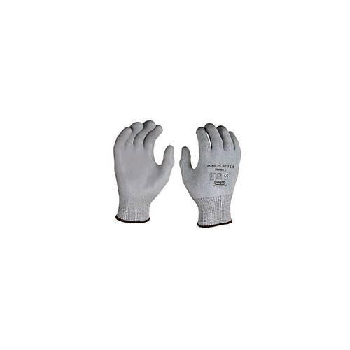 HPPE-Schnittschutz-Strickhandschuh Dondra, mit PU Mikroschaum-Beschichtung, 12 Paar, Größe M