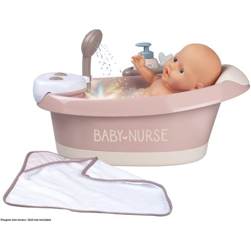 Puppen Badewanne SMOBY "Baby Nurse, elektronische Puppen-Badewanne, rosa" Puppenausstattungen rosa (rosa/beige) Kinder mit Lichteffekten