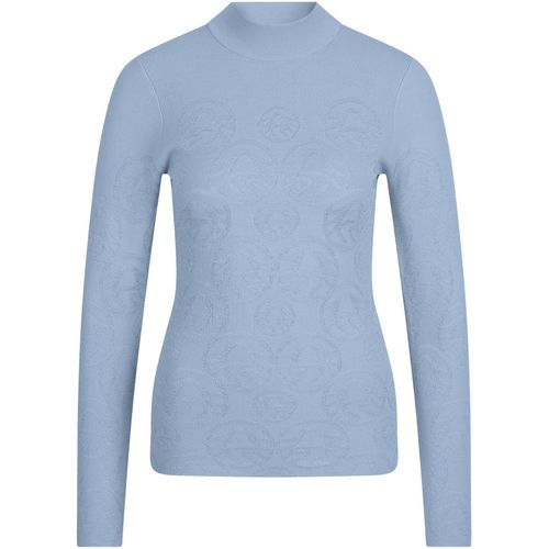 Stehkragenpullover SPORTALM KITZBÜHEL Gr. 40, blau (hellblau) Damen Pullover mit Strukturmuster