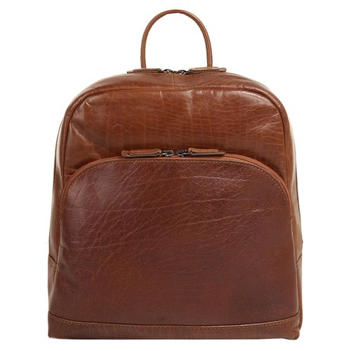 Tagesrucksack X-ZONE Gr. B/H/T: 32cm x 30cm x 11cm, braun (cognac) Rucksäcke echt Leder