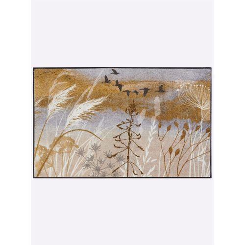 Fußmatte Gr. 7, beige (natur, grau), B:115cm H:7mm L:175cm, Polyamid, Kunstfaser, Teppiche