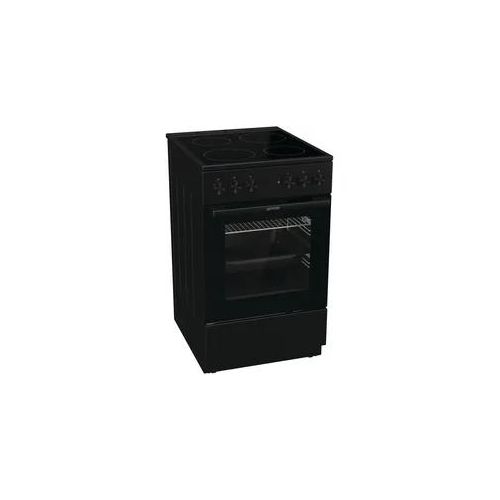 A (A+++ bis D) GORENJE Elektro-Standherd "GEC 5A20 BG" Herdsets Black Design schwarz