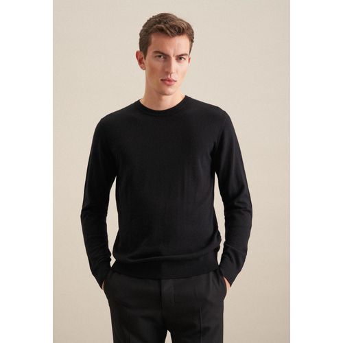 Strickpullover SEIDENSTICKER Gr. L, schwarz Herren Pullover Pullunder Uni