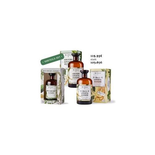 Artischocken-Elixier - Bundle mit Ginseng- & Maca-Elixier