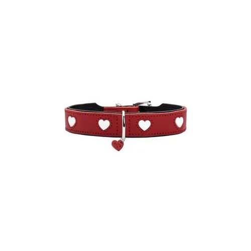 Hundehalsband Hunter Love Rot S/M 35-43 cm