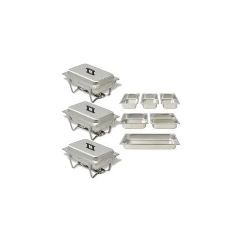 Chafing Dish Set 3-tlg. Edelstahl