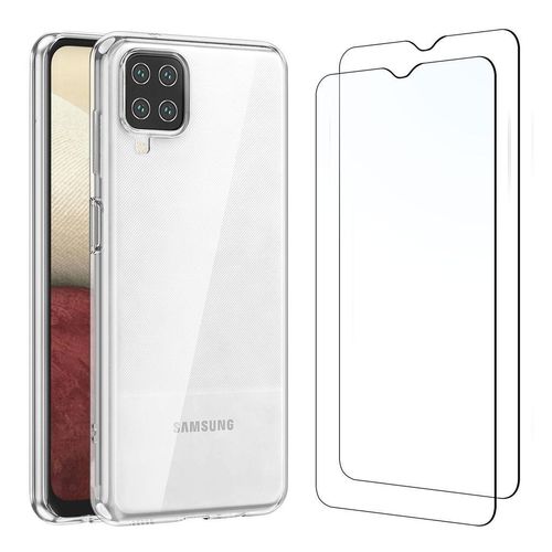 Hülle Galaxy A12 und 2 schutzfolien - TPU - Transparent