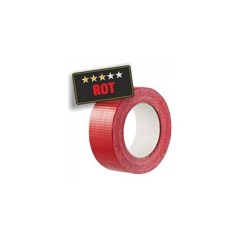 Gewebeklebeband Panzertape 48,5 mm Länge 50 m Rot - 4 Stück